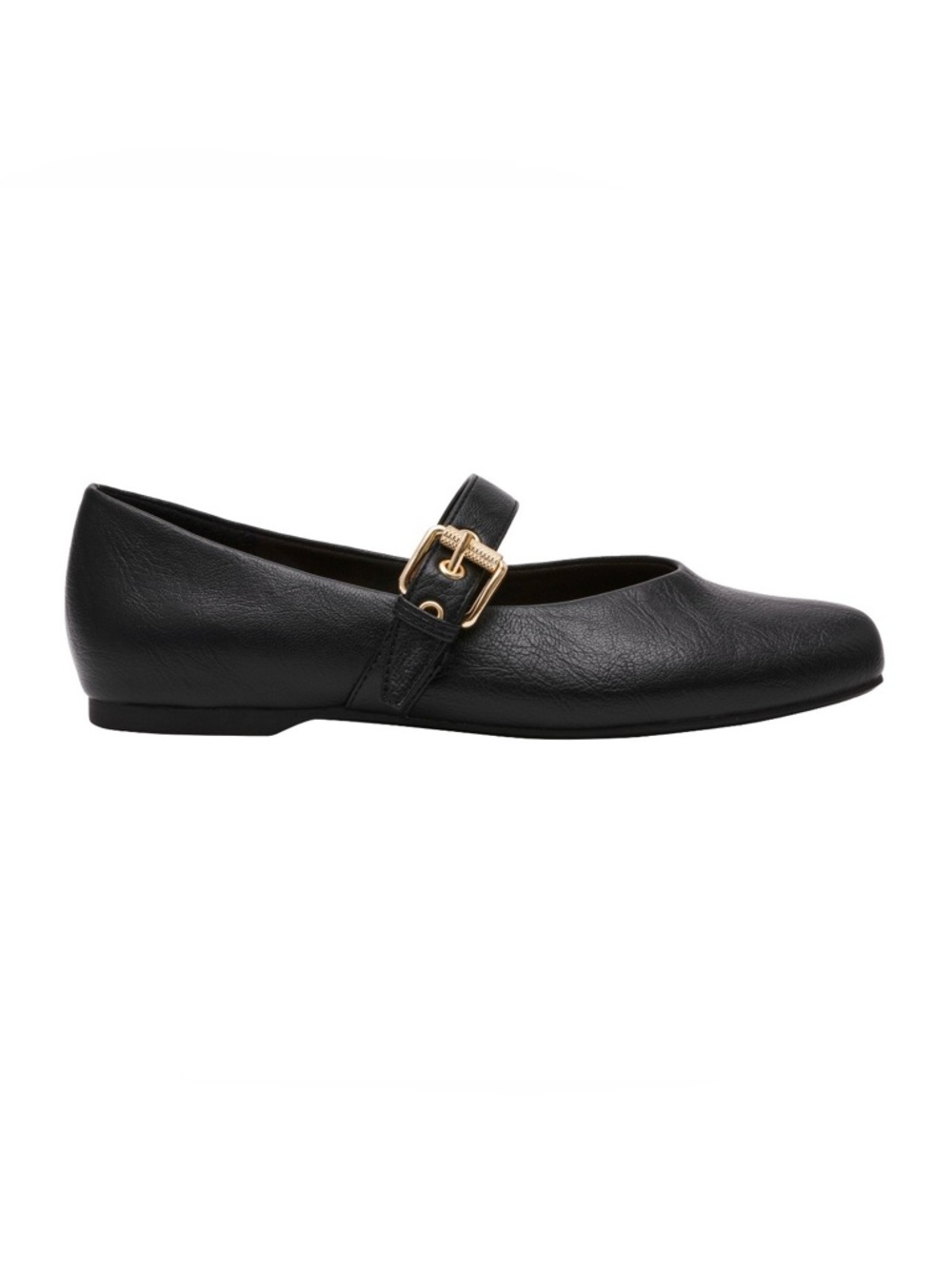 Dolce Vita Black Flats with Gold Buckle Detail Size 8 1/2 - Picture 2 of 11